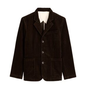 ALEX MILL CORDUROY BLAZER IN CHOCOLATE